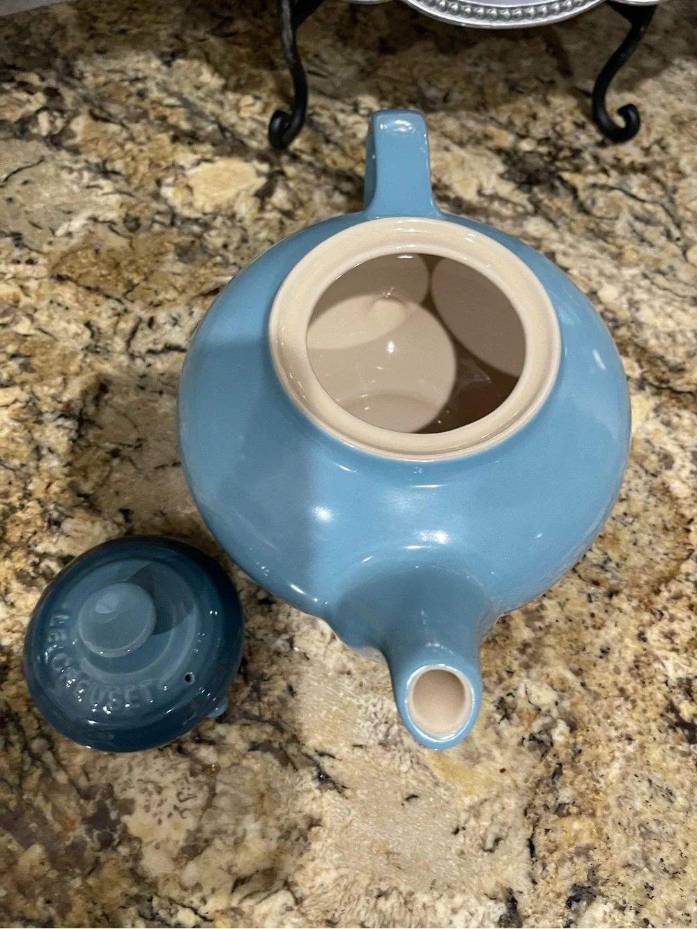 Le Creuset Second Choix Collection 1.3L stoneware teapot MARINE -Brand new